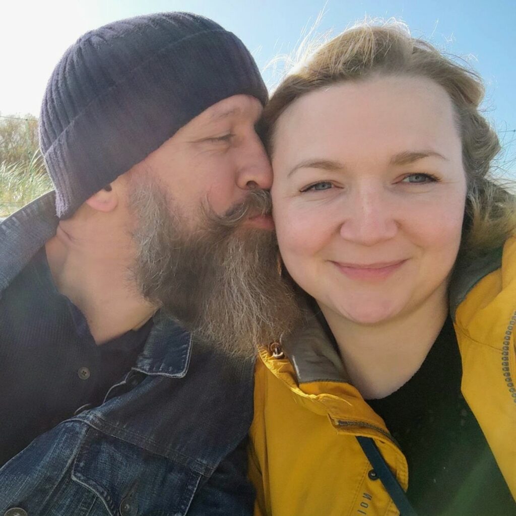 Yours truly kissing the love of his life
